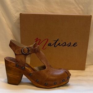 Matisse Tan Leather Women's Mules